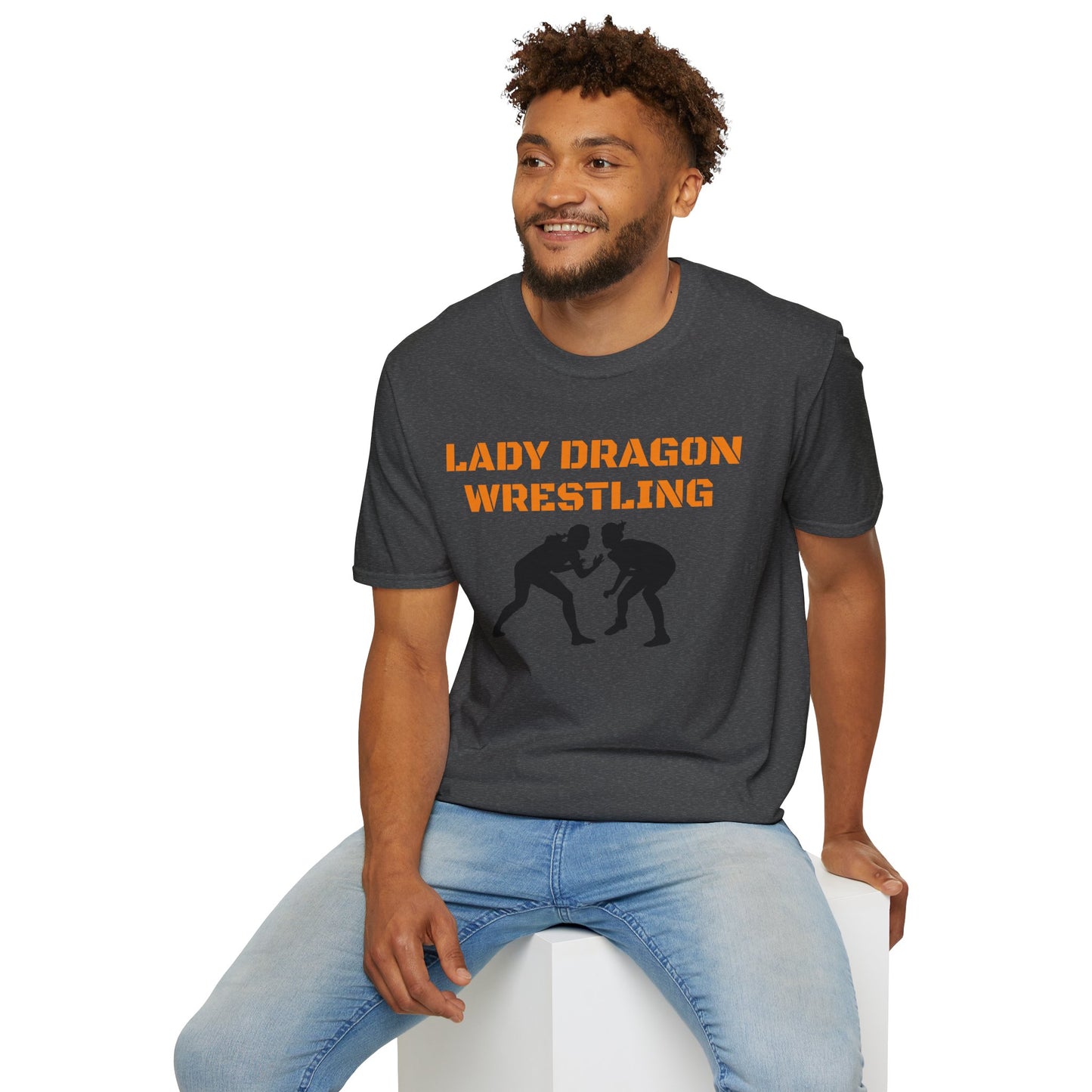 Lady Dragon Wrestling Unisex Softstyle T-Shirt - Winner's Mindset