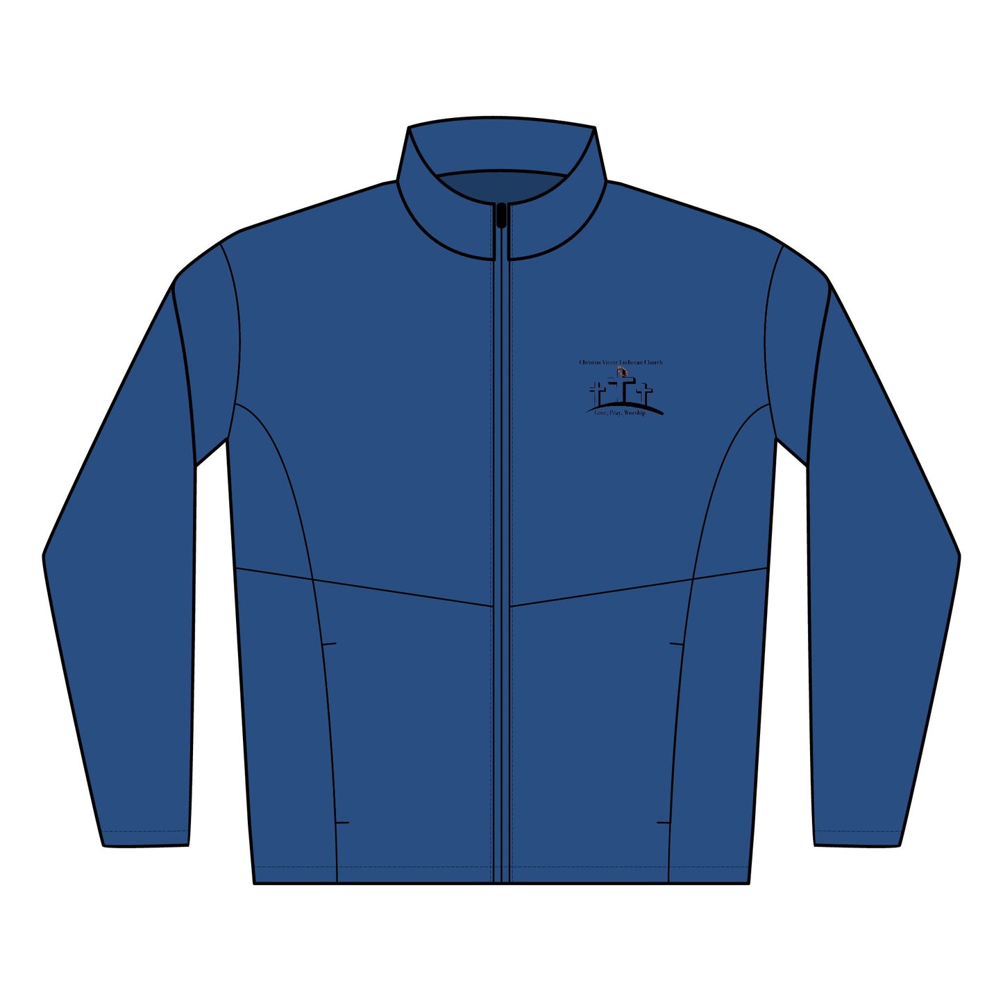 Men's Soft Shell Jacket - Christus Victor Embroidered Design