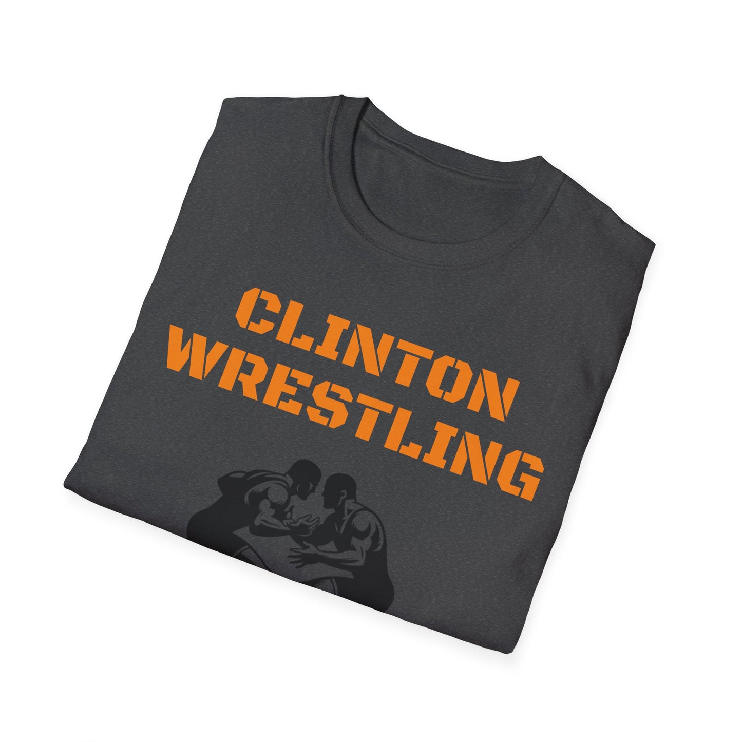 Clinton Wrestling Unisex Softstyle T-Shirt - Sports Fan Apparel