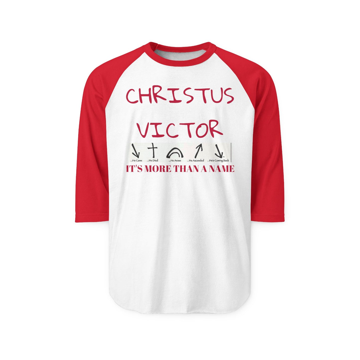 Unisex Raglan Shirt - CHRISTUS VICTOR | Meaningful Statement Tee