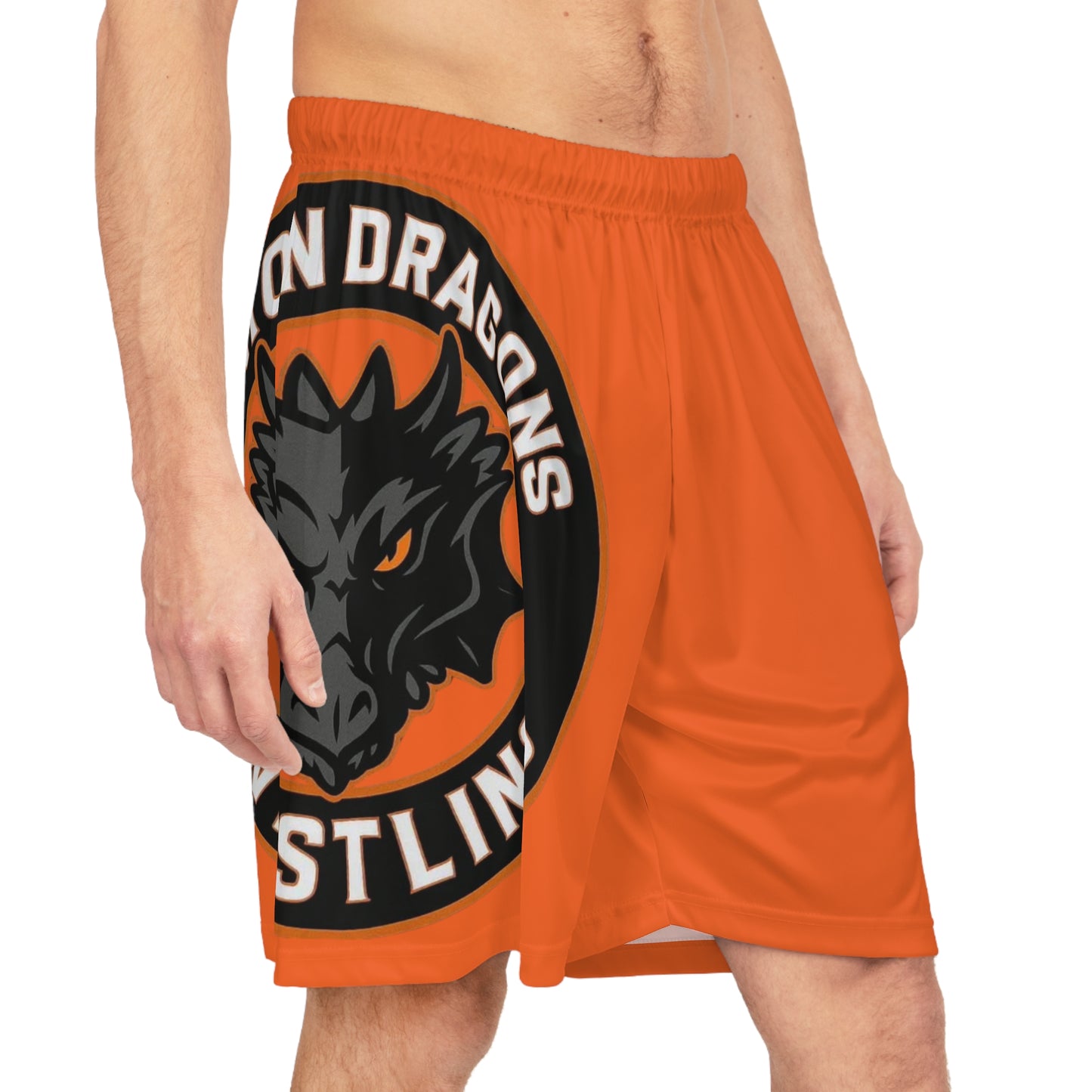 Clinton Dragons Wrestling Warm Up Shorts - Perfect for Athletes, Gym, Sports Events, Casual Wear, and Team Spirit!