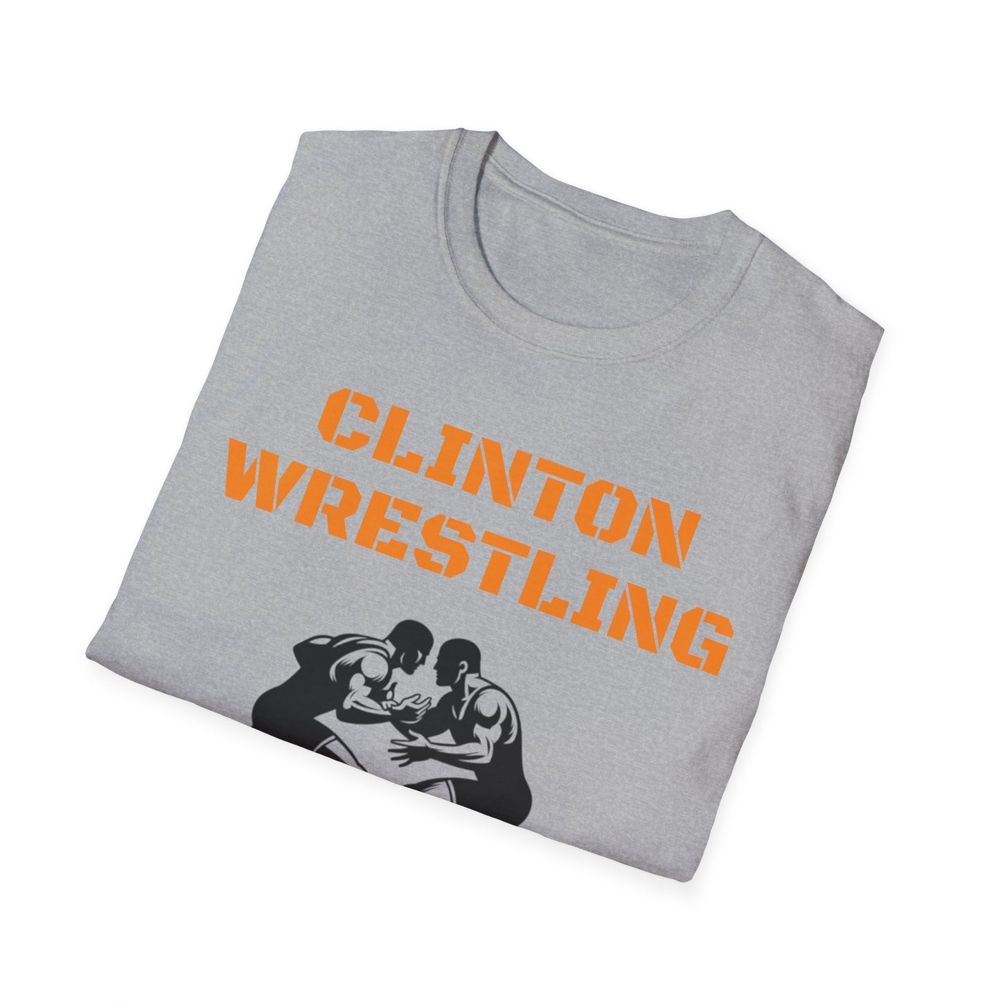 Clinton Wrestling Unisex Softstyle T-Shirt - Sports Fan Apparel