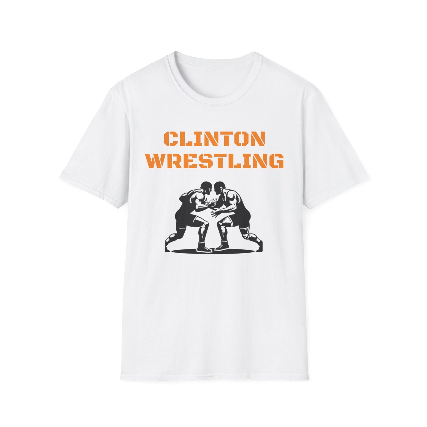 Clinton Wrestling Unisex Softstyle T-Shirt - Sports Fan Apparel