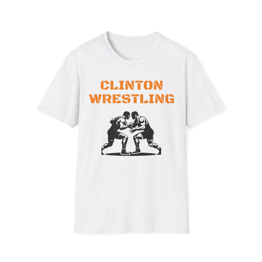 Clinton Wrestling Unisex Softstyle T-Shirt - Sports Fan Apparel