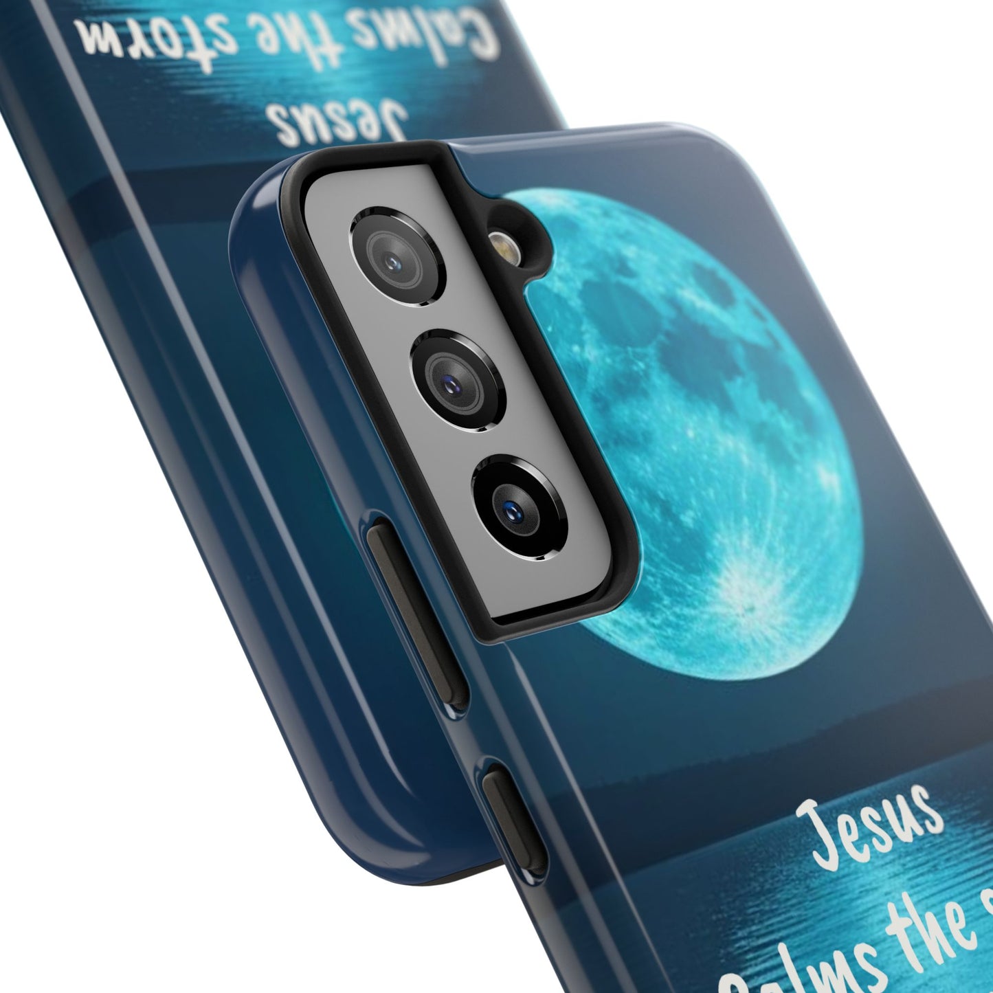 Moonlit Jesus Phone Case | Tough Phone Cases for Faithful Protection, Bible Verse, Gift for Christians, Spiritual Decor