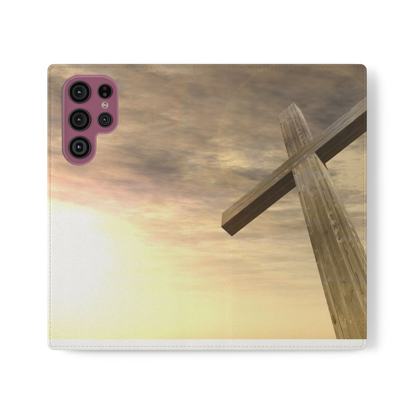 Elegant Faith Flip Case for Phones, Bible Verse Accessories, Inspirational Gifts for Christians, Stylish Phone Wallet, Church Decor