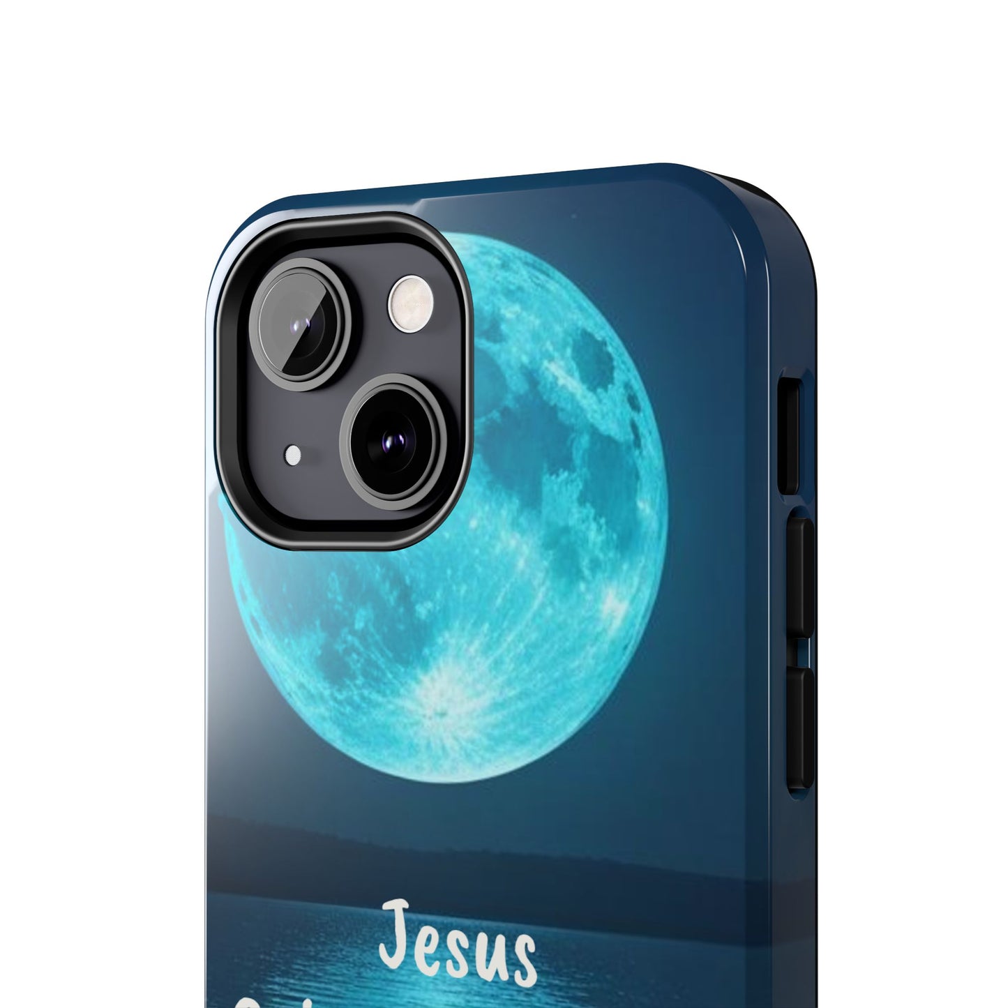 Moonlit Jesus Phone Case | Tough Phone Cases for Faithful Protection, Bible Verse, Gift for Christians, Spiritual Decor