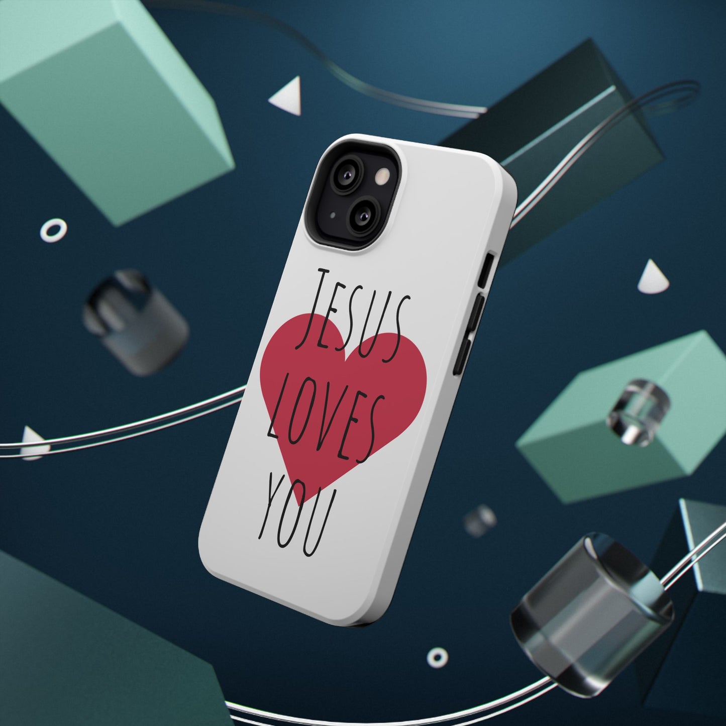 Jesus Love's You Impact-Resistant Phone Case | Durable Christian Accessories | Gift for Believers | Unique Faith-Based Tech Cover