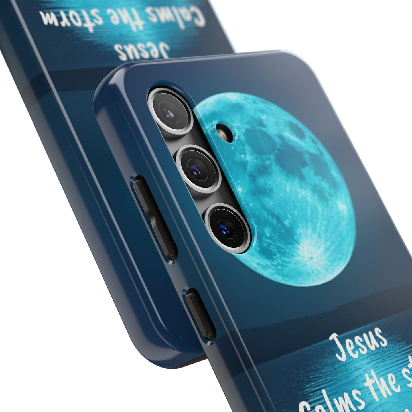 Moonlit Jesus Phone Case | Tough Phone Cases for Faithful Protection, Bible Verse, Gift for Christians, Spiritual Decor