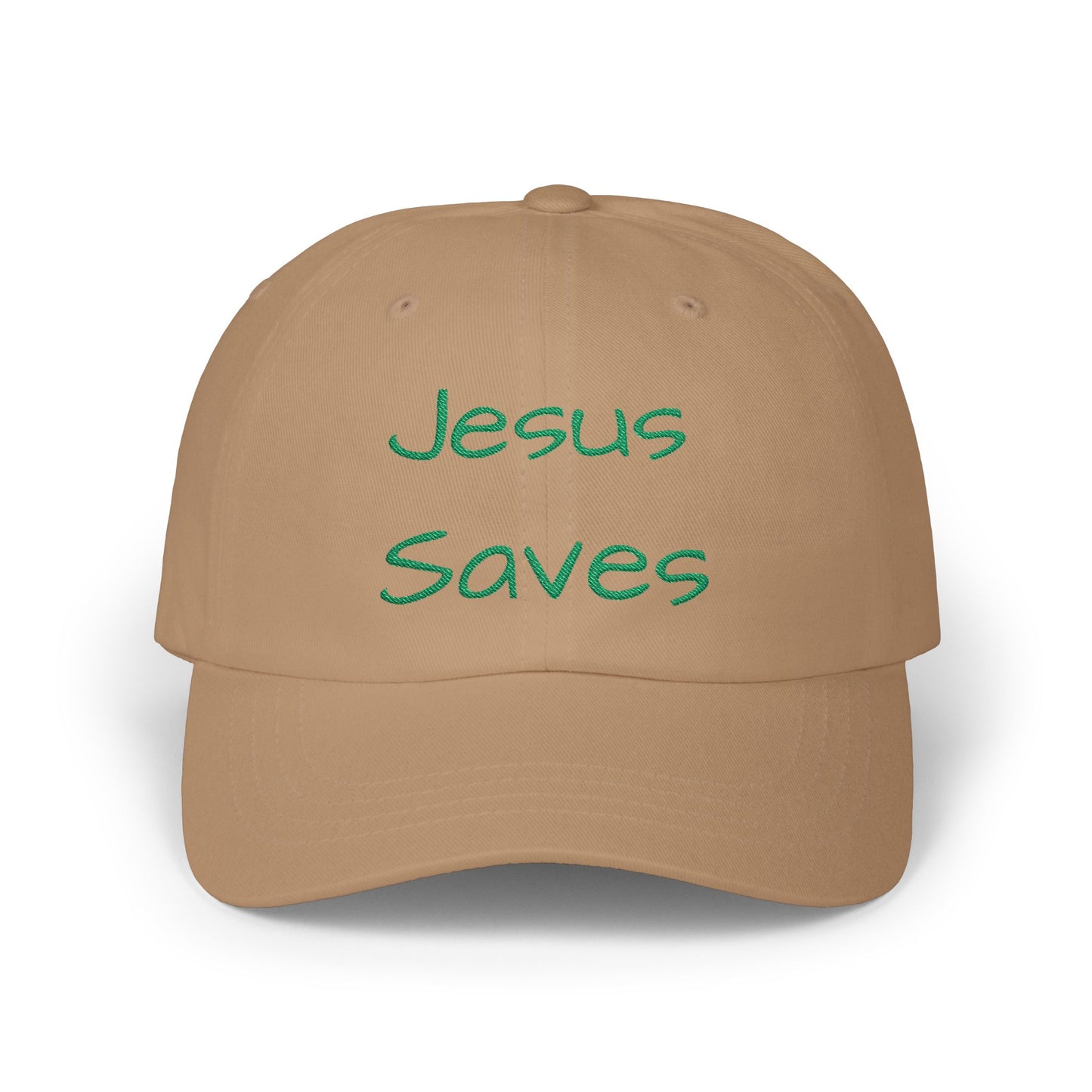 Jesus Saves Classic Dad Cap, Casual Hat, Religious Cap, Christian Gear, Faith-Based Accessories, Stylish Dad Hat