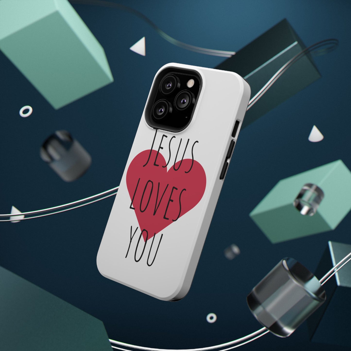 Jesus Love's You Impact-Resistant Phone Case | Durable Christian Accessories | Gift for Believers | Unique Faith-Based Tech Cover