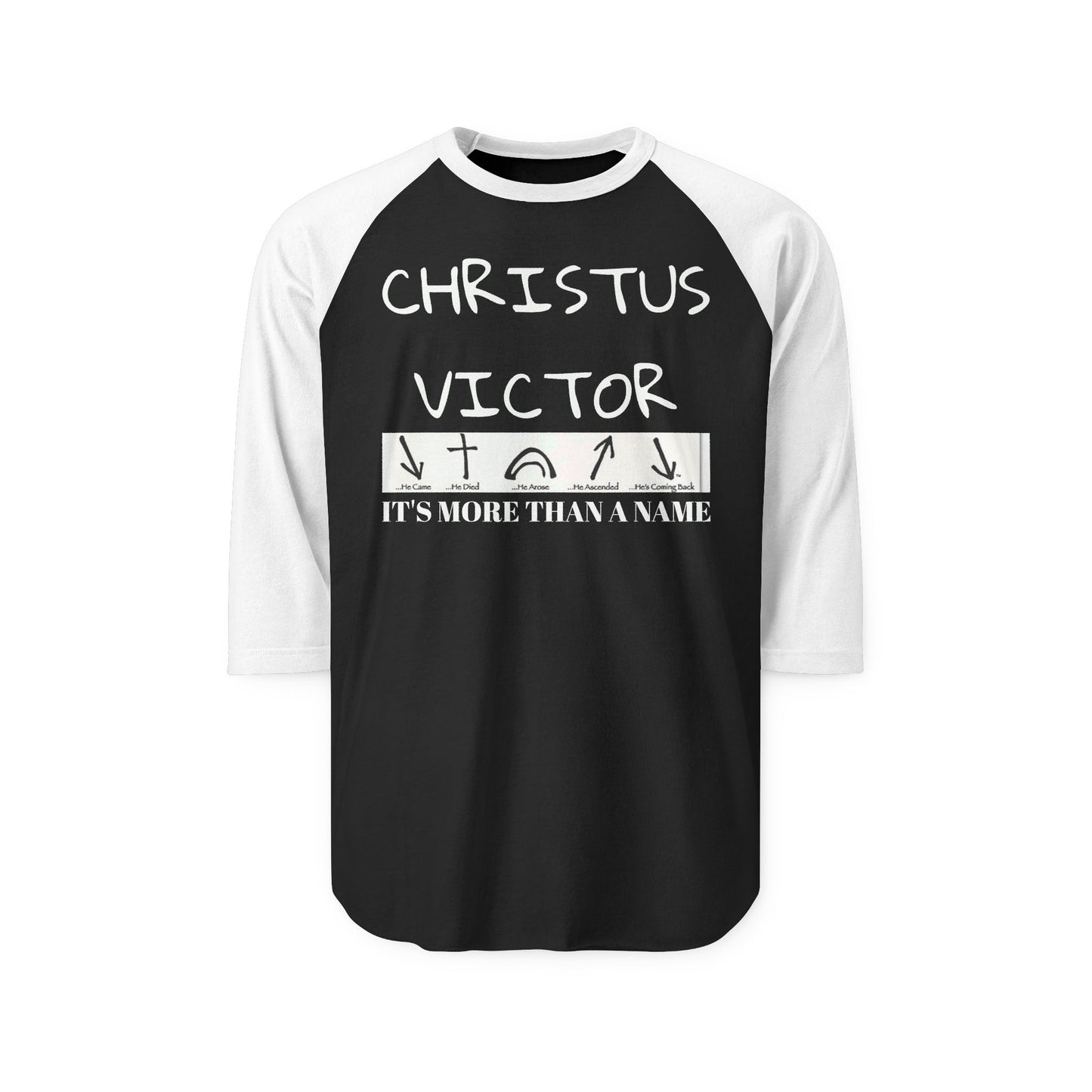 Unisex Raglan Shirt - CHRISTUS VICTOR | Meaningful Statement Tee