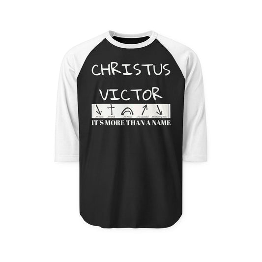 Unisex Raglan Shirt - CHRISTUS VICTOR | Meaningful Statement Tee