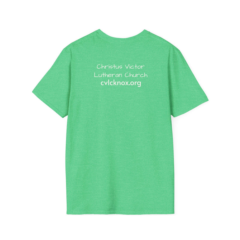 Inspirational Unisex Softstyle T-Shirt - "Love, Pray, Worship"