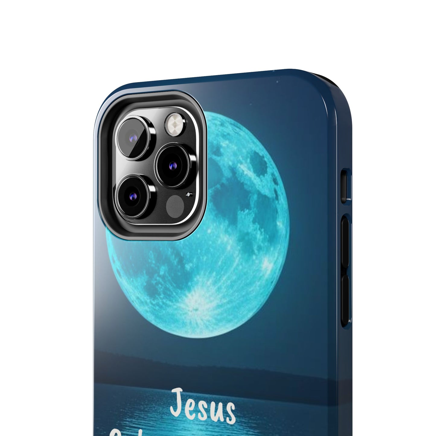 Moonlit Jesus Phone Case | Tough Phone Cases for Faithful Protection, Bible Verse, Gift for Christians, Spiritual Decor