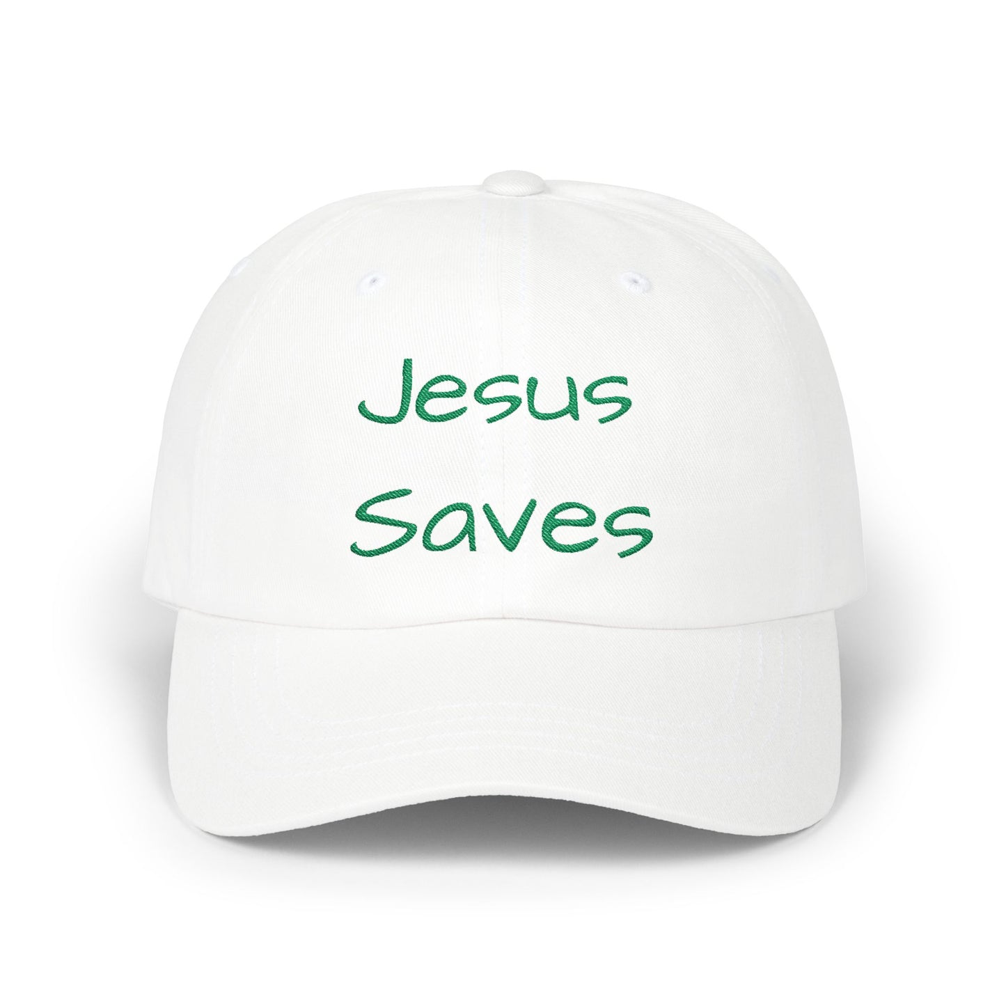 Jesus Saves Classic Dad Cap, Casual Hat, Religious Cap, Christian Gear, Faith-Based Accessories, Stylish Dad Hat