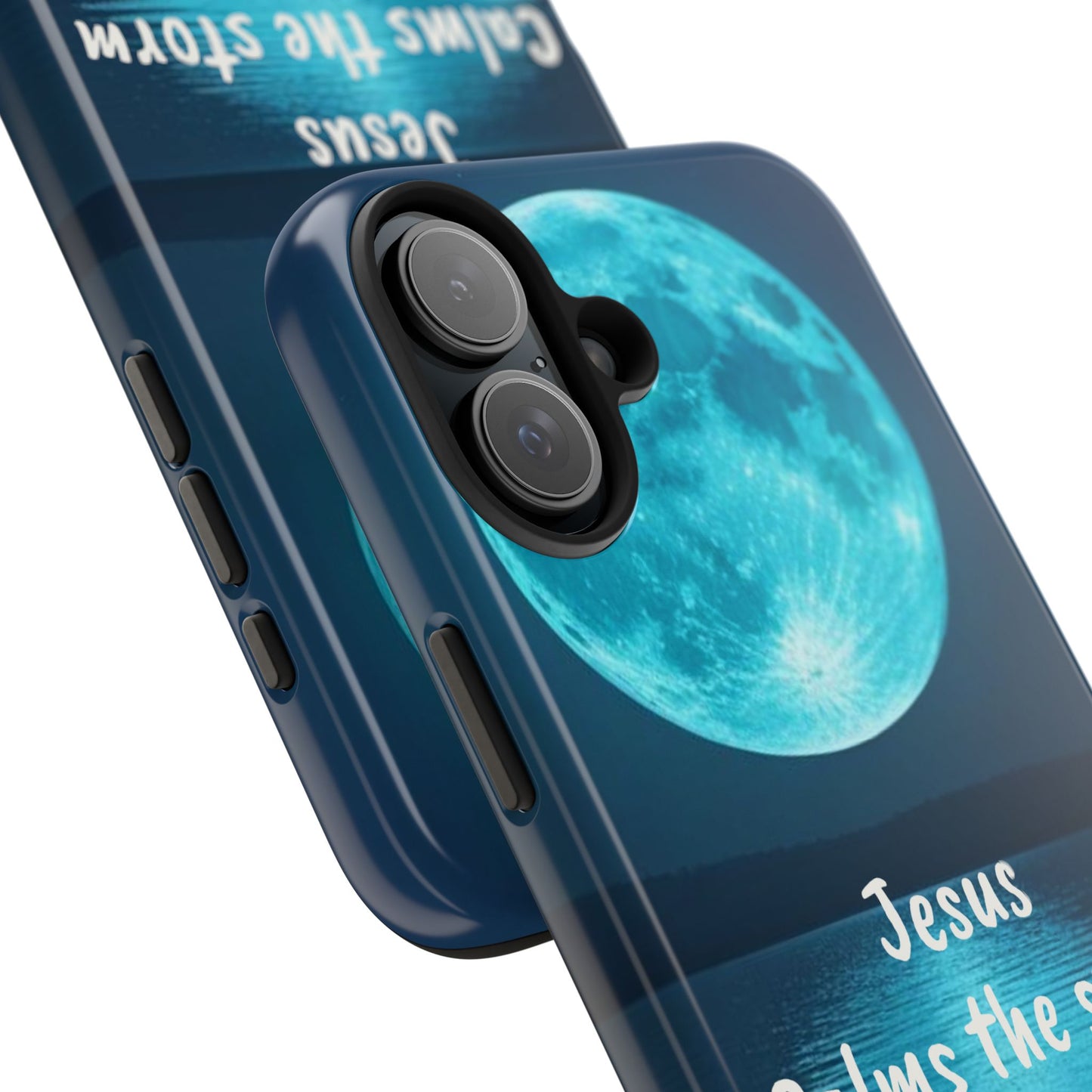 Moonlit Jesus Phone Case | Tough Phone Cases for Faithful Protection, Bible Verse, Gift for Christians, Spiritual Decor