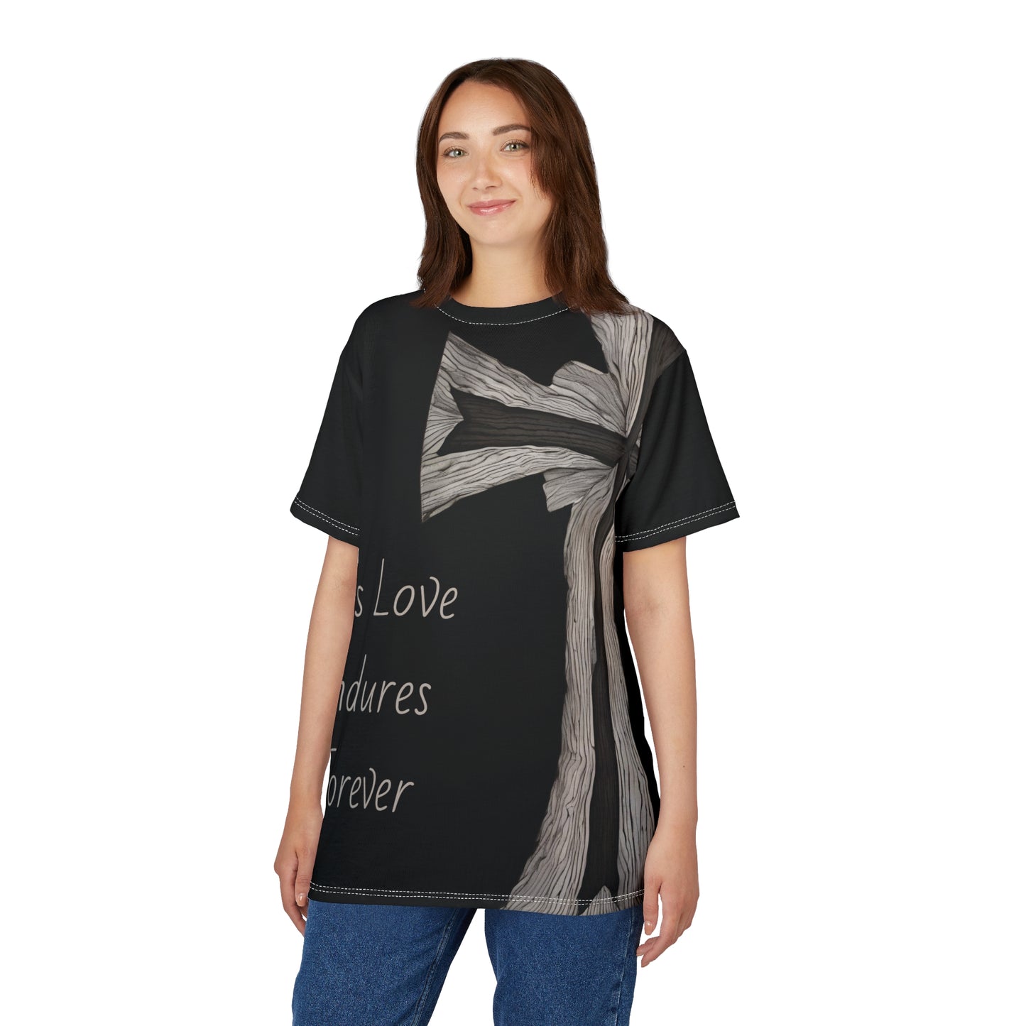 Faith-Inspired Unisex Cut & Sew Tee - His Love Endures Forever
