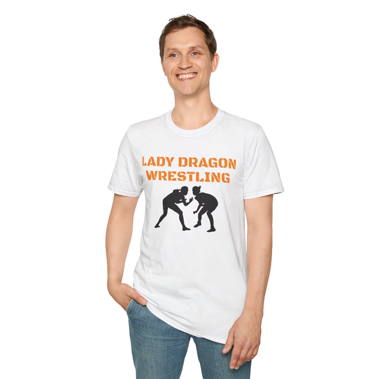 Lady Dragon Wrestling Unisex Softstyle T-Shirt - Winner's Mindset
