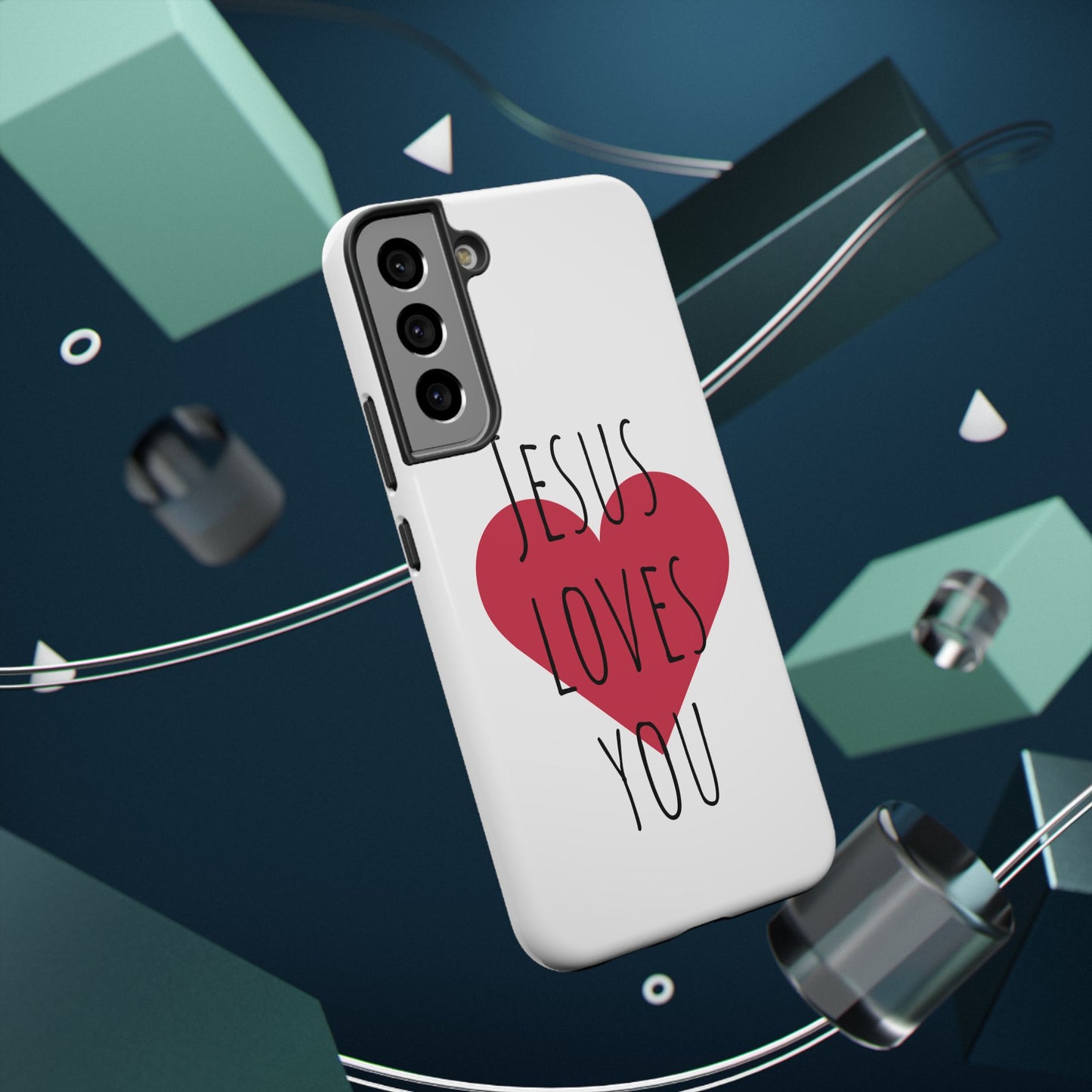 Jesus Love's You Impact-Resistant Phone Case | Durable Christian Accessories | Gift for Believers | Unique Faith-Based Tech Cover