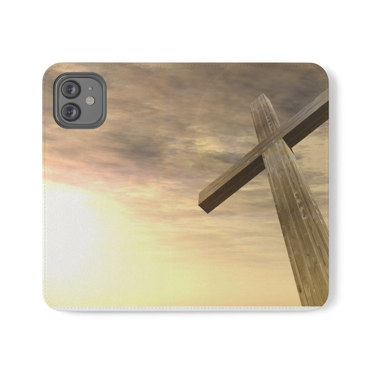 Elegant Faith Flip Case for Phones, Bible Verse Accessories, Inspirational Gifts for Christians, Stylish Phone Wallet, Church Decor