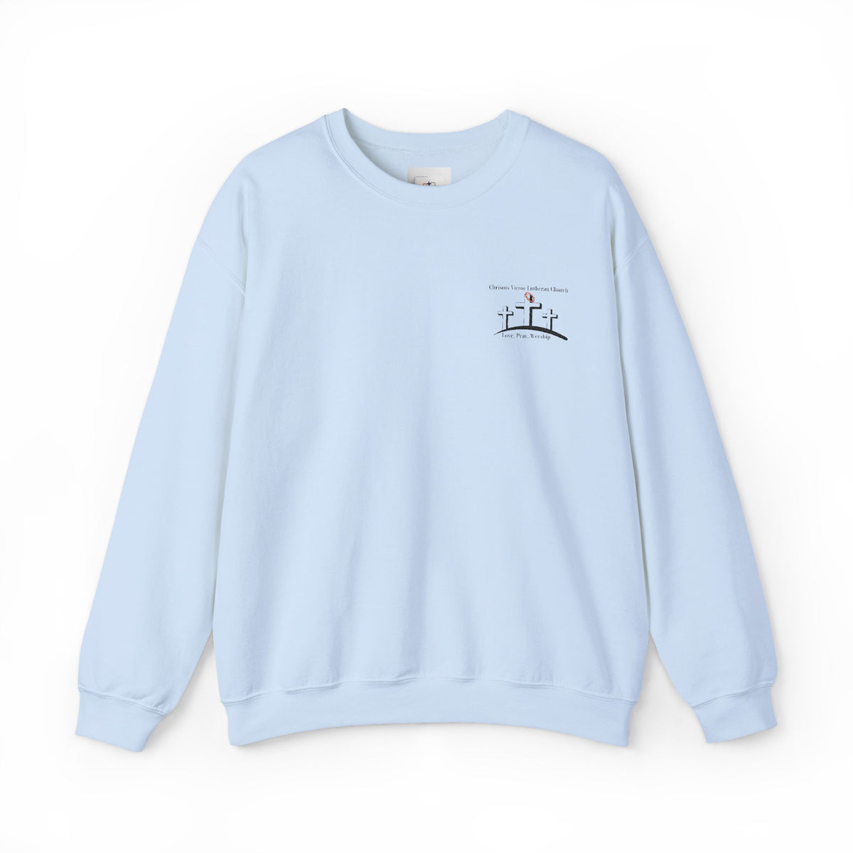 Cozy Unisex Sweatshirt with embroidered Christus Victor Logo