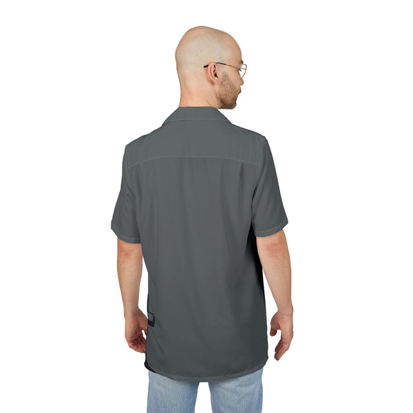 Unisex Hawaiian Button-Down Shirt - Love Pray Worship Design