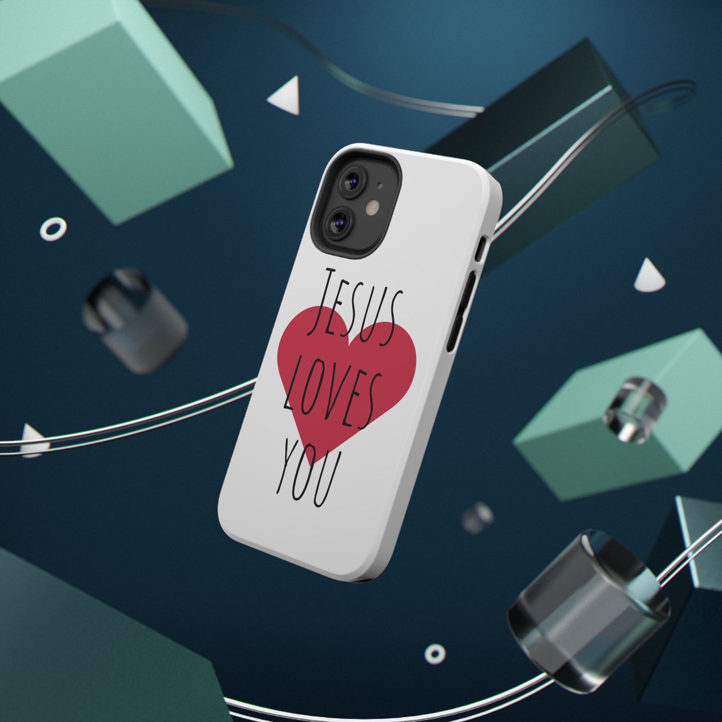 Jesus Love's You Impact-Resistant Phone Case | Durable Christian Accessories | Gift for Believers | Unique Faith-Based Tech Cover