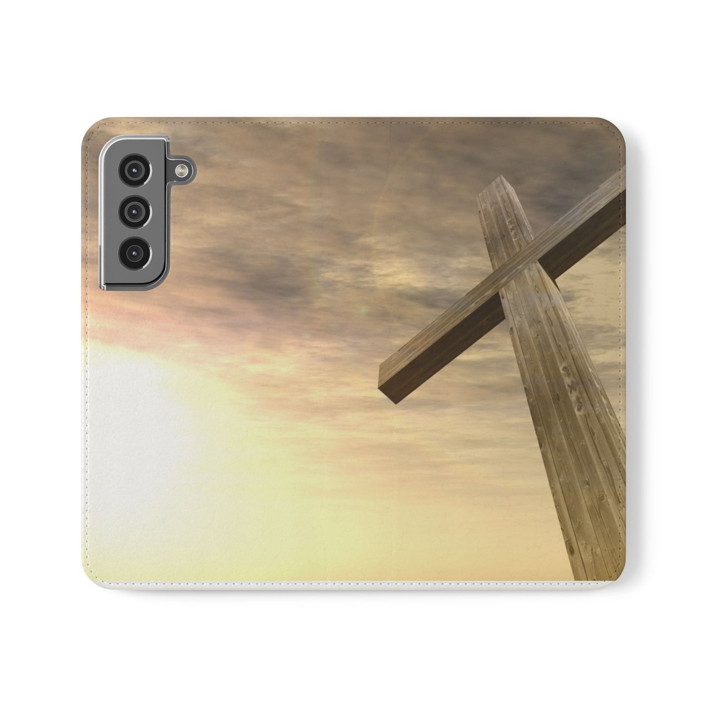 Elegant Faith Flip Case for Phones, Bible Verse Accessories, Inspirational Gifts for Christians, Stylish Phone Wallet, Church Decor