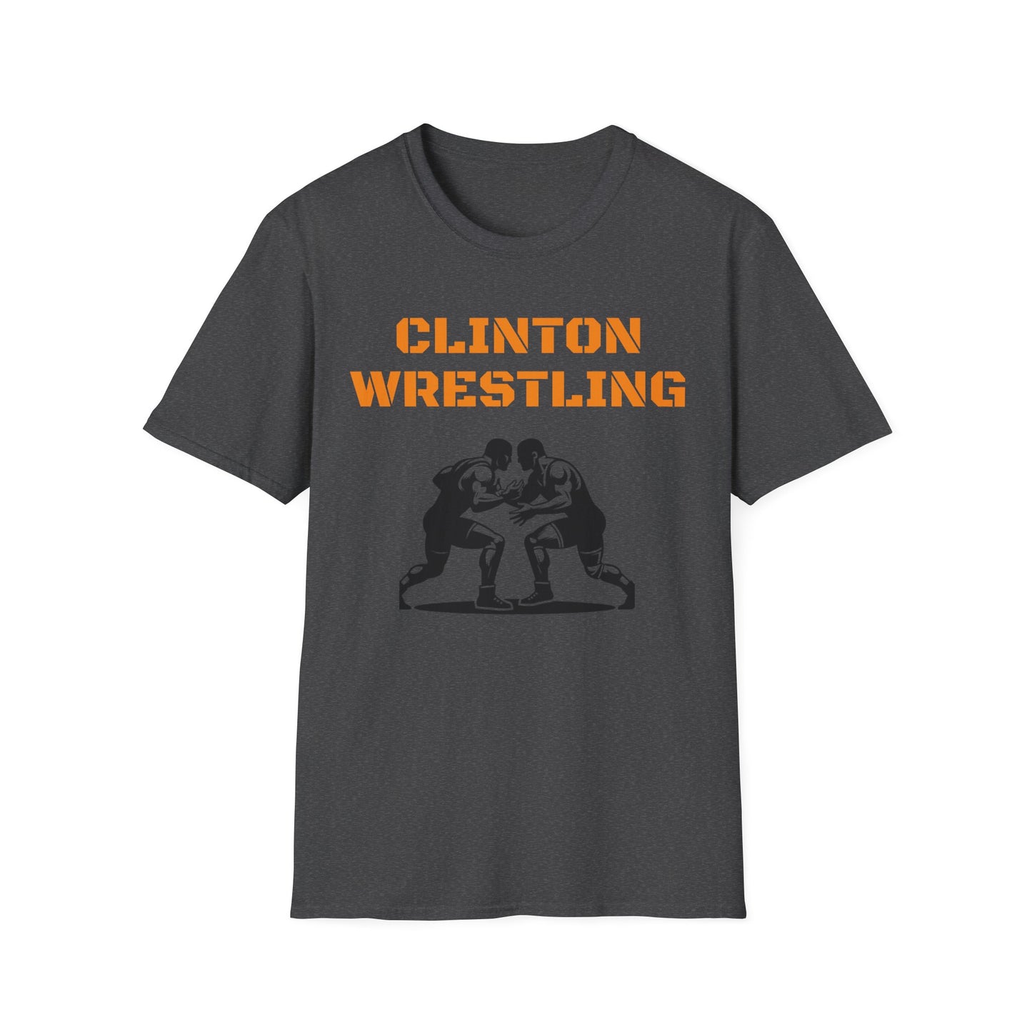 Clinton Wrestling Unisex Softstyle T-Shirt - Sports Fan Apparel