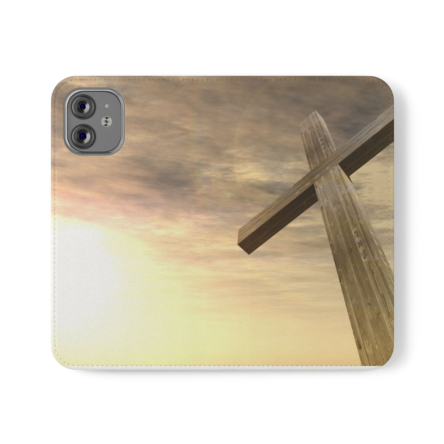Elegant Faith Flip Case for Phones, Bible Verse Accessories, Inspirational Gifts for Christians, Stylish Phone Wallet, Church Decor