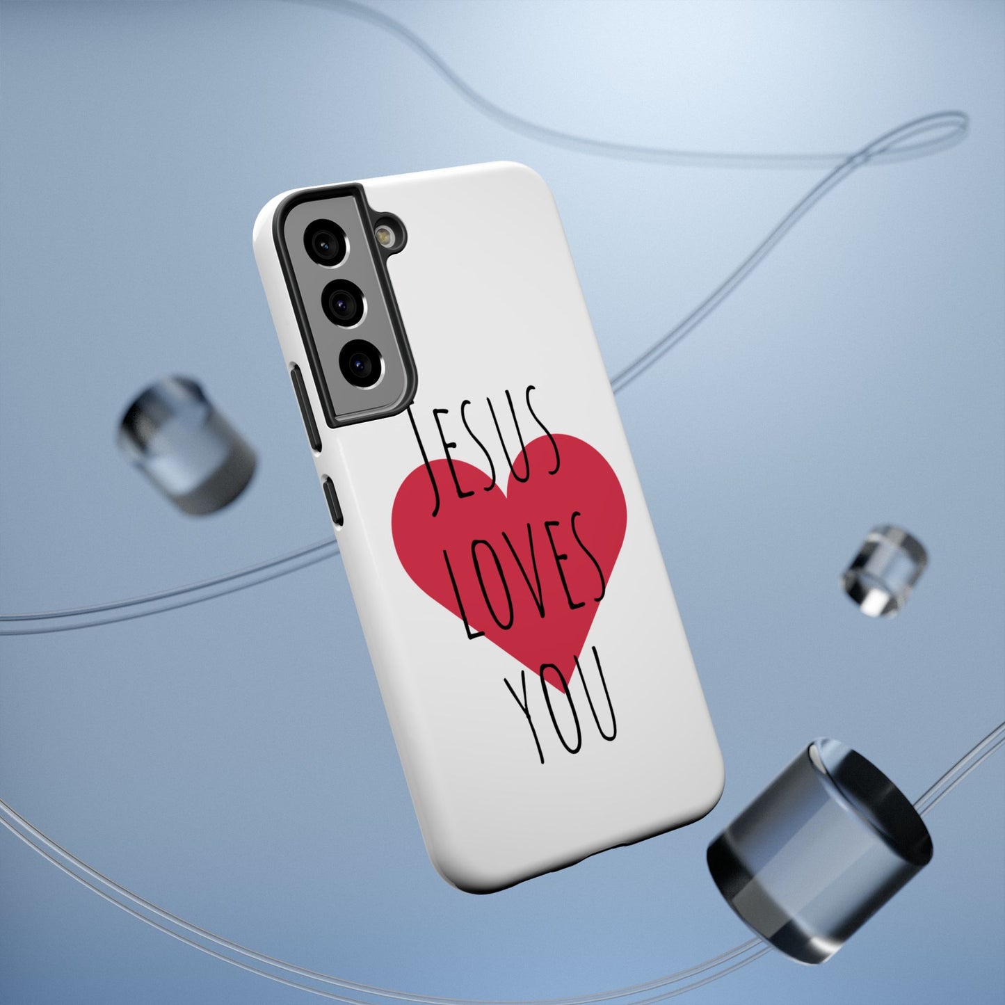 Jesus Love's You Impact-Resistant Phone Case | Durable Christian Accessories | Gift for Believers | Unique Faith-Based Tech Cover