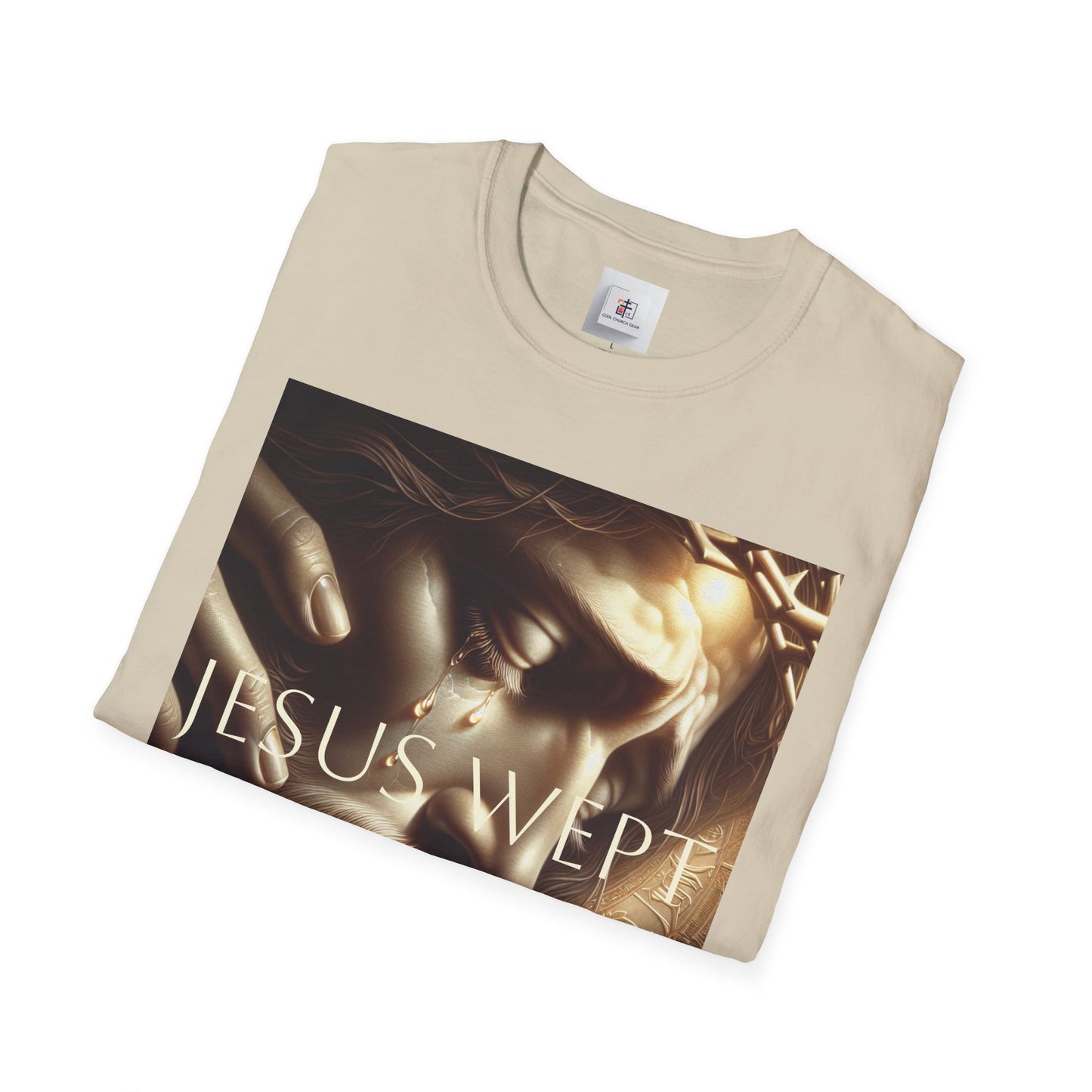 Inspirational Jesus Wept Unisex Softstyle T-Shirt