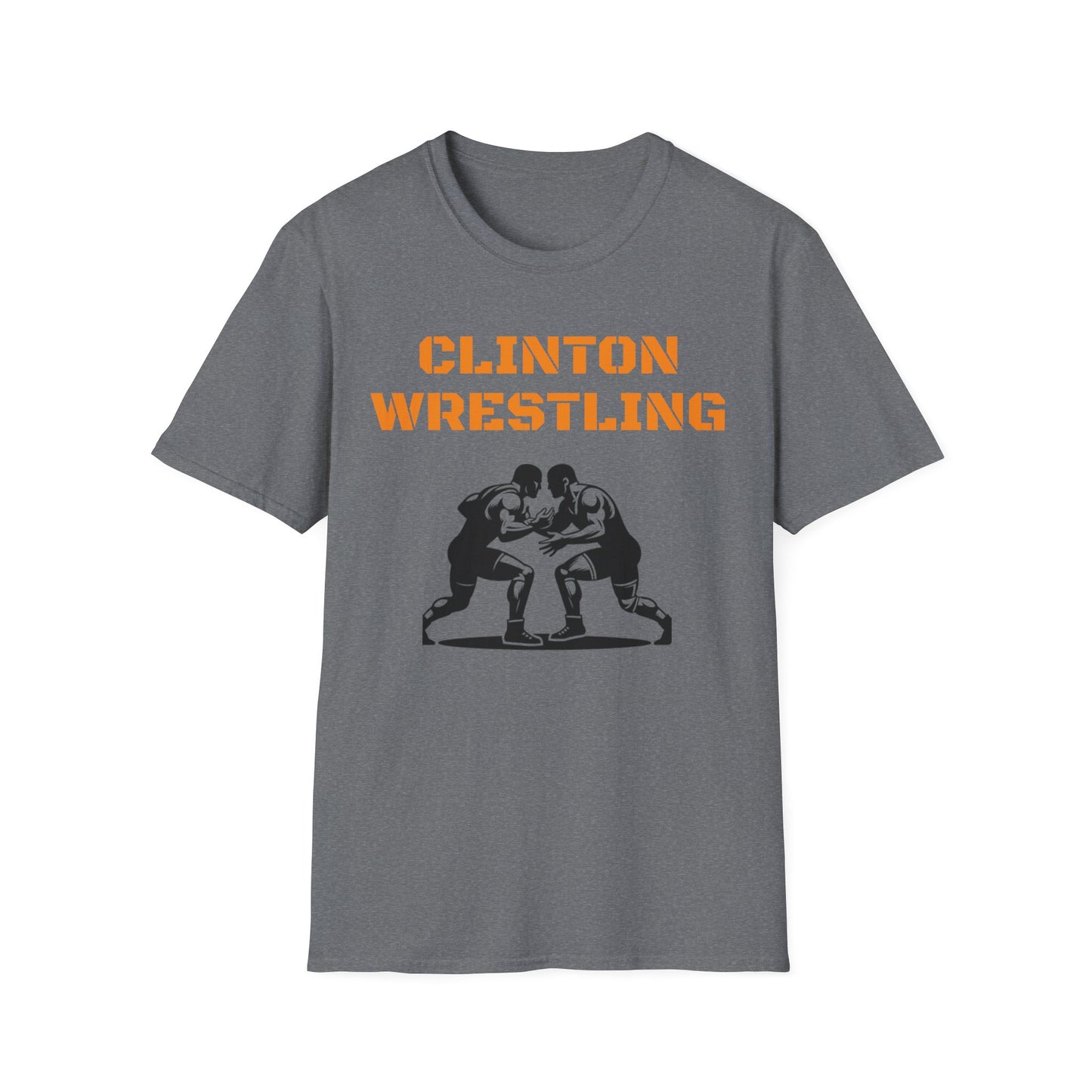 Clinton Wrestling Unisex Softstyle T-Shirt - Sports Fan Apparel