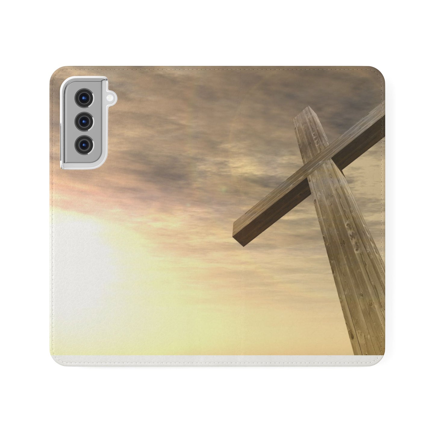 Elegant Faith Flip Case for Phones, Bible Verse Accessories, Inspirational Gifts for Christians, Stylish Phone Wallet, Church Decor