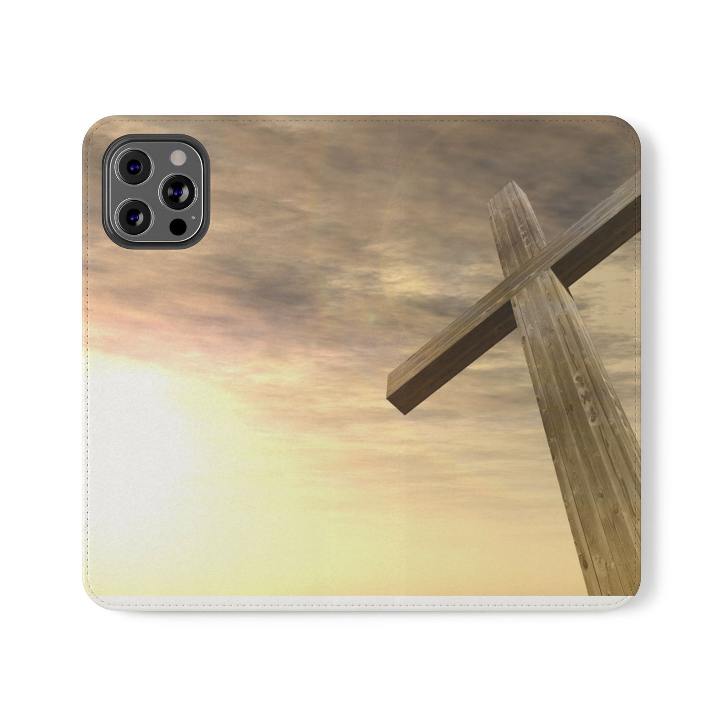 Elegant Faith Flip Case for Phones, Bible Verse Accessories, Inspirational Gifts for Christians, Stylish Phone Wallet, Church Decor