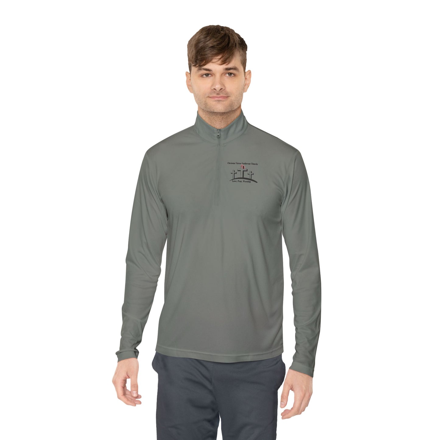 Christus Victor Unisex Quarter-Zip Pullover | Perfect for Workout & Casual Wear