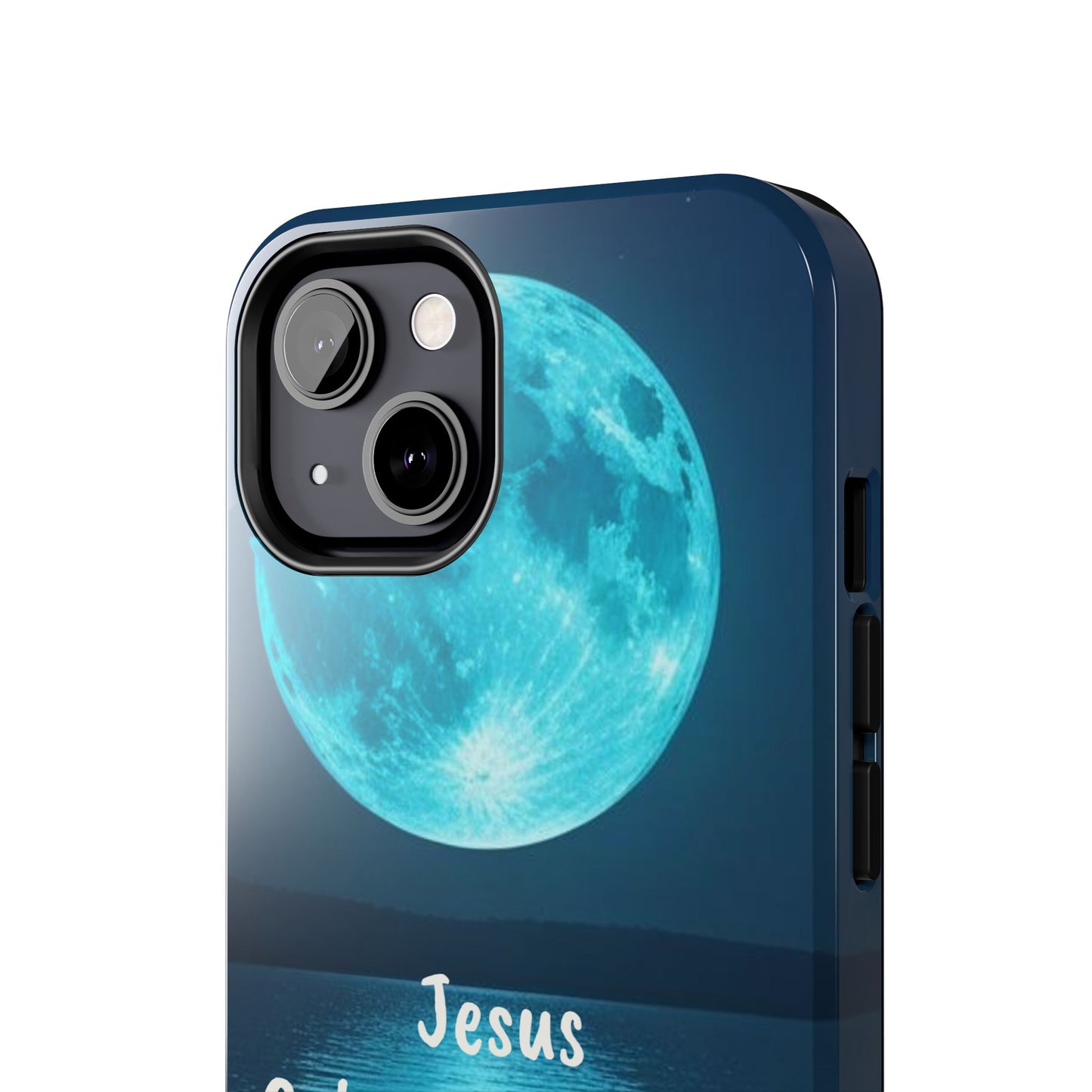 Moonlit Jesus Phone Case | Tough Phone Cases for Faithful Protection, Bible Verse, Gift for Christians, Spiritual Decor