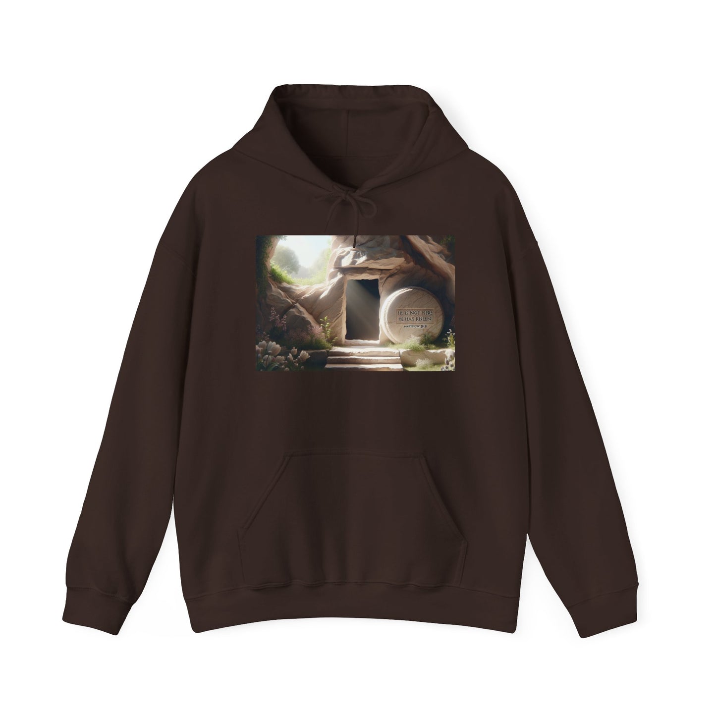 Inspirational Hooded Sweatshirt with Serene Design - Perfect for All Seasons