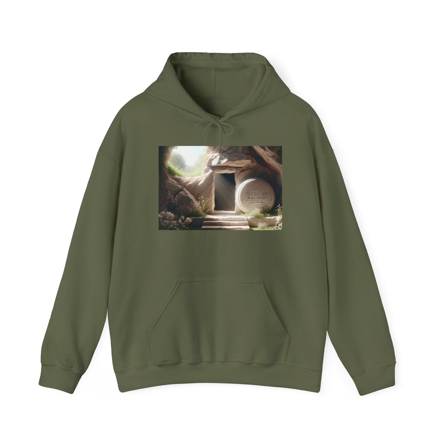 Inspirational Hooded Sweatshirt with Serene Design - Perfect for All Seasons