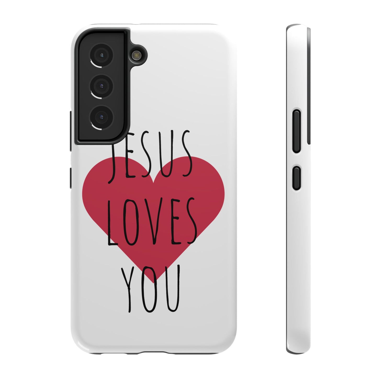 Jesus Love's You Impact-Resistant Phone Case | Durable Christian Accessories | Gift for Believers | Unique Faith-Based Tech Cover
