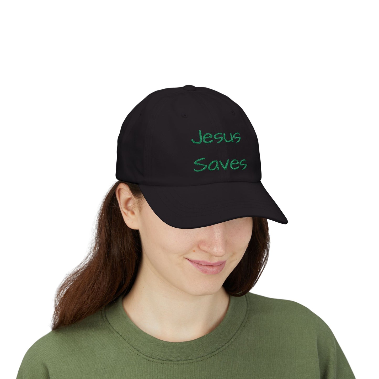 Jesus Saves Classic Dad Cap, Casual Hat, Religious Cap, Christian Gear, Faith-Based Accessories, Stylish Dad Hat