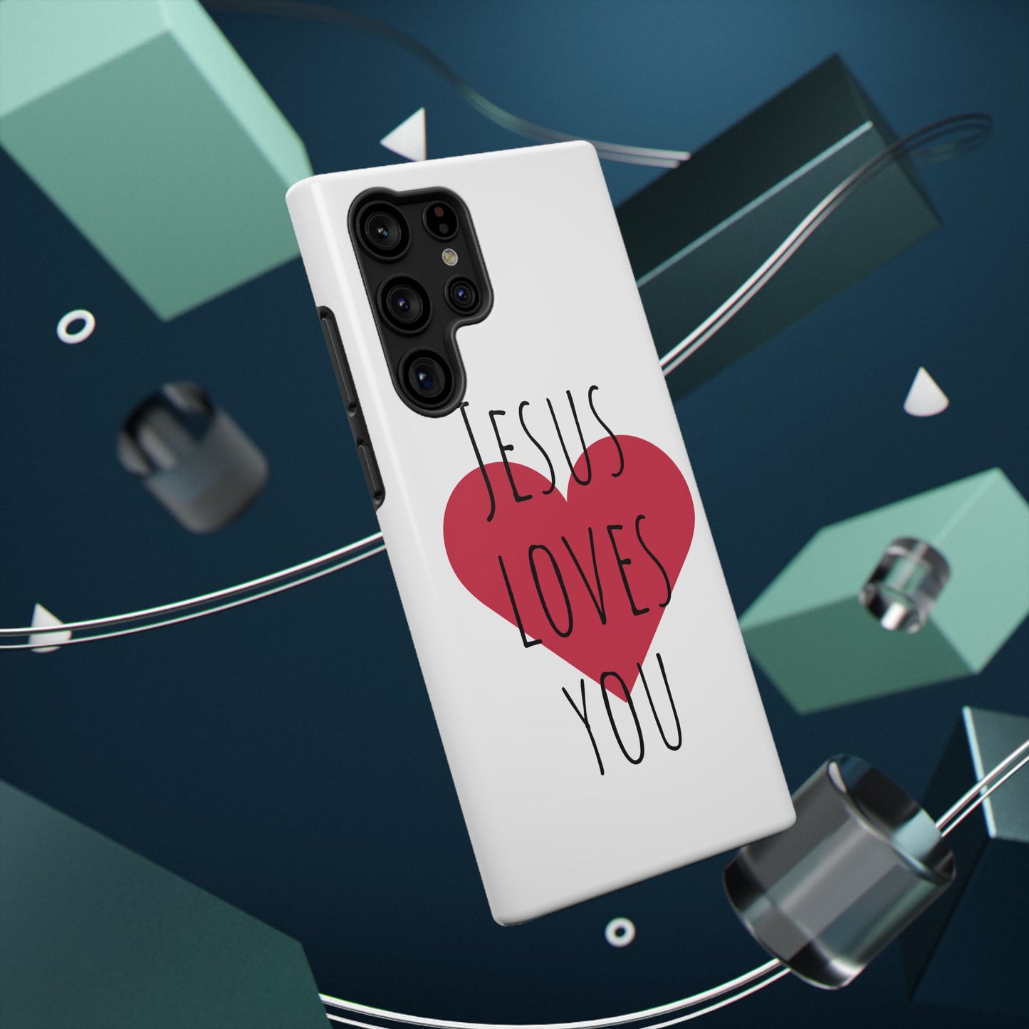 Jesus Love's You Impact-Resistant Phone Case | Durable Christian Accessories | Gift for Believers | Unique Faith-Based Tech Cover