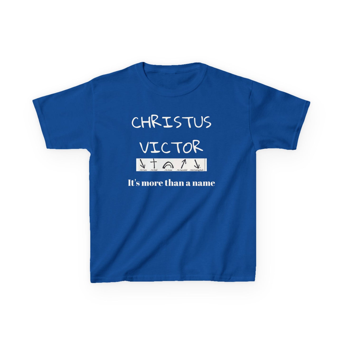 Kids Heavy Cotton™ Tee - CHRISTUS VICTOR - Faith-Inspired Kids T-Shirt