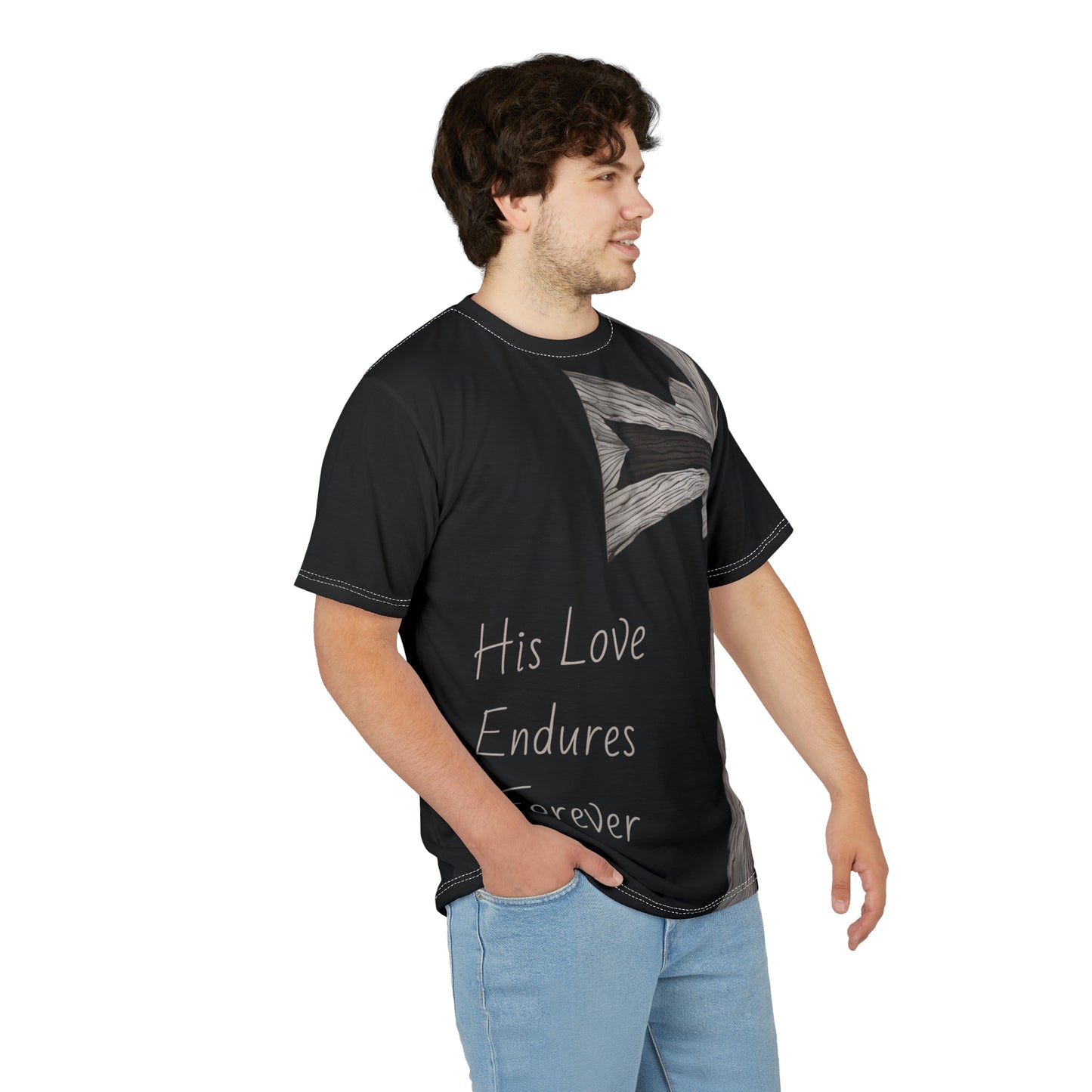 Faith-Inspired Unisex Cut & Sew Tee - His Love Endures Forever