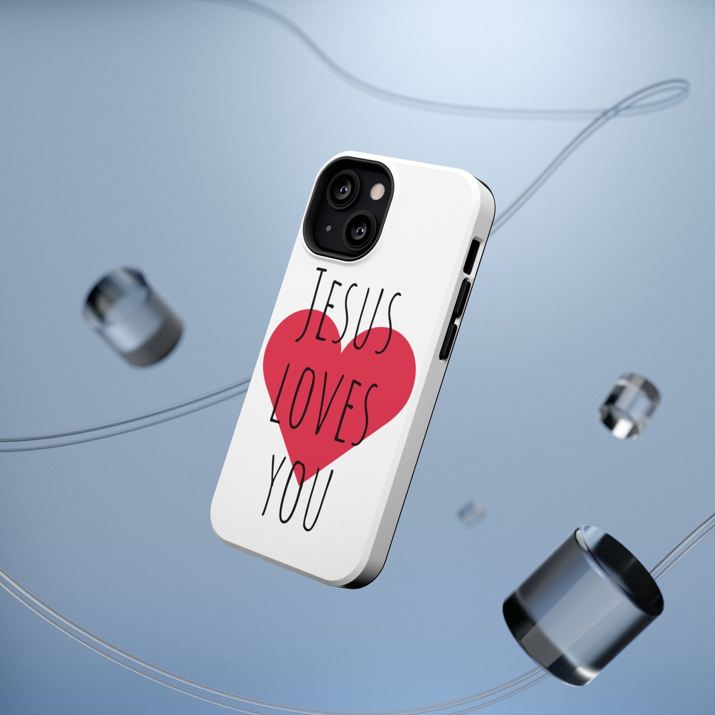 Jesus Love's You Impact-Resistant Phone Case | Durable Christian Accessories | Gift for Believers | Unique Faith-Based Tech Cover