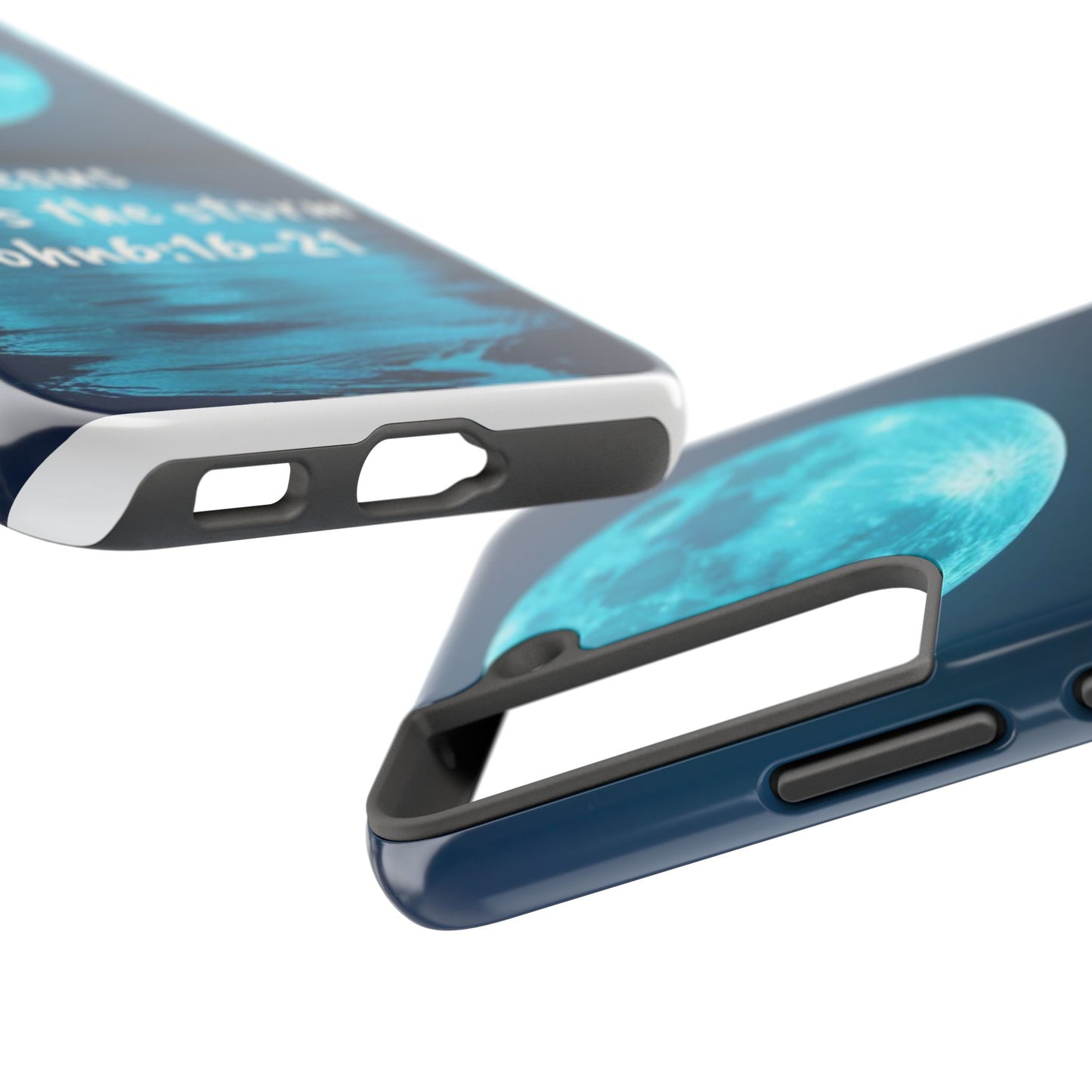 Moonlit Jesus Phone Case | Tough Phone Cases for Faithful Protection, Bible Verse, Gift for Christians, Spiritual Decor