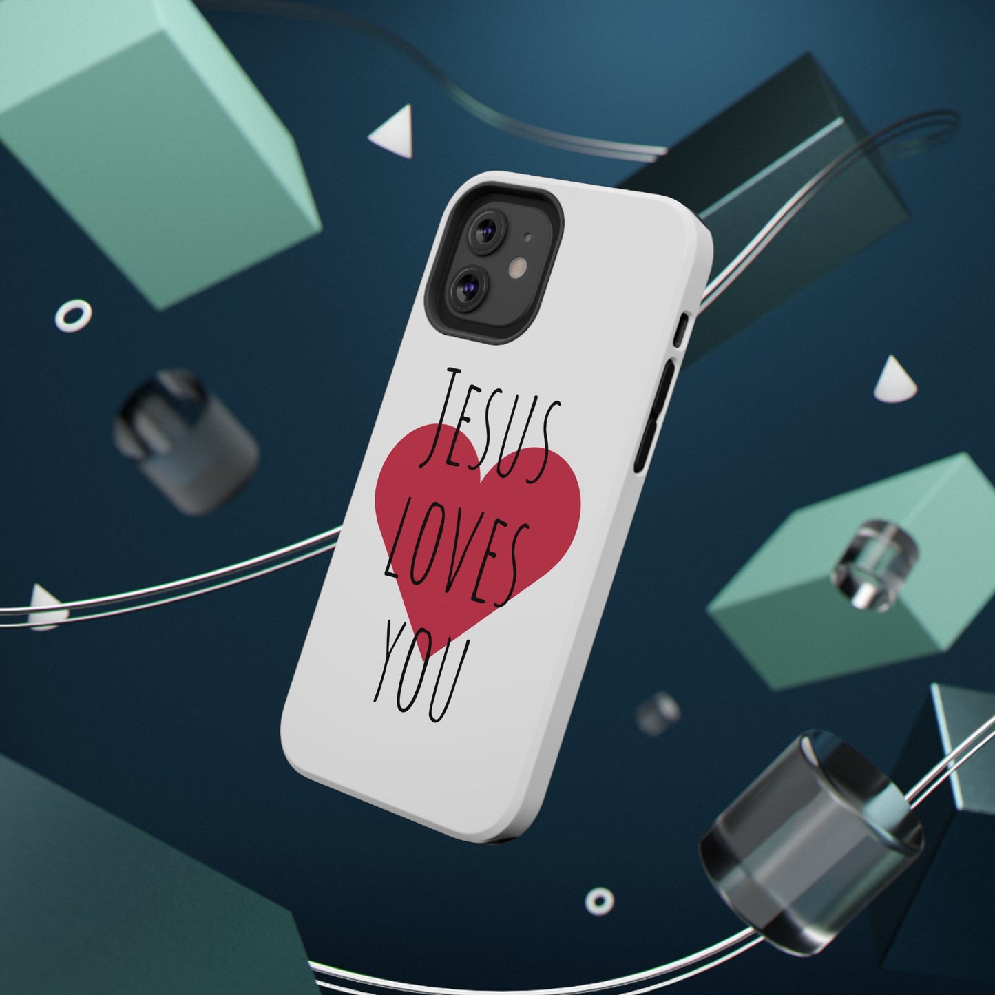 Jesus Love's You Impact-Resistant Phone Case | Durable Christian Accessories | Gift for Believers | Unique Faith-Based Tech Cover
