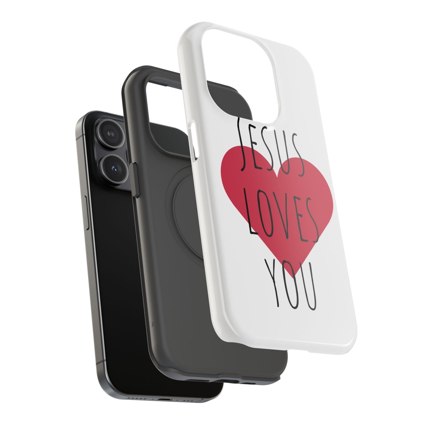 Jesus Love's You Impact-Resistant Phone Case | Durable Christian Accessories | Gift for Believers | Unique Faith-Based Tech Cover