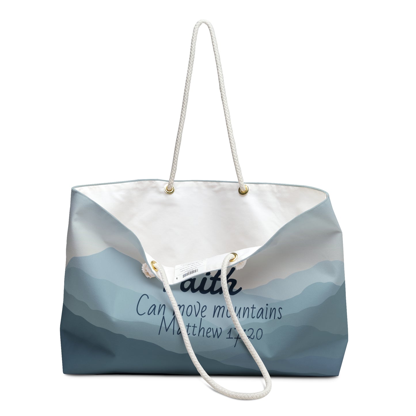 Faith Can Move Mountains Weekender Bag